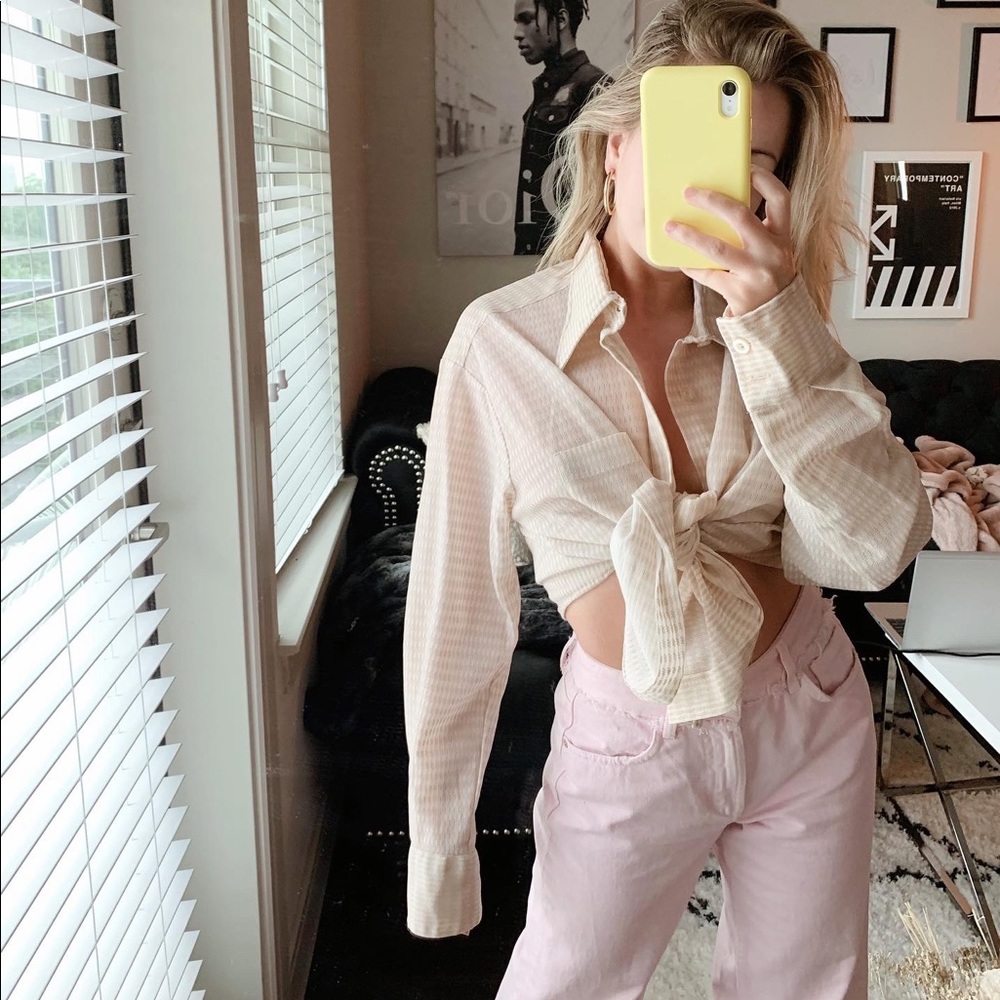 Vintage Linen Button-down 🕊
